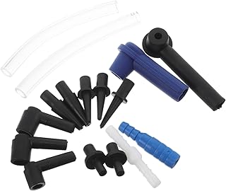 MUELODSIC 16 Piezas Kit de Conector de Aceite de Freno Adaptadores para Bomba de Freno por vacío. Kit de Purga de Freno de reversa Conectores de Boquilla de líquido de Frenos. el plastico
