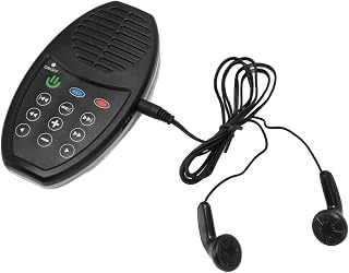 Bible Player, Bible Reader 4G Capacity Portable Support 8 Folders Switching Solar Charging Multi Functional Buttons for Bible Listener (Black)