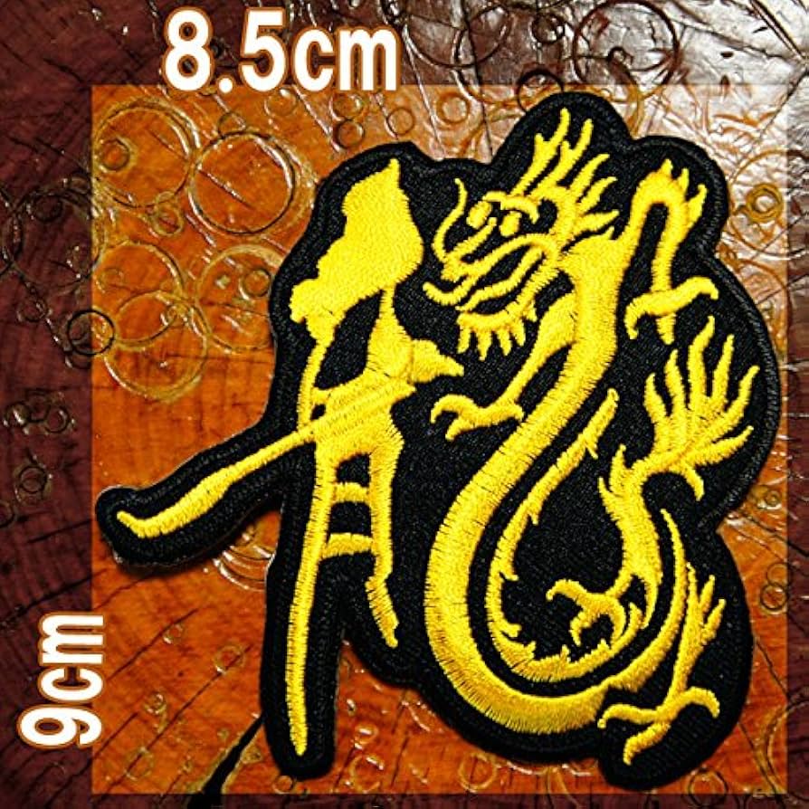 道空手 散手 レーシングジャケット ドラゴン 漢字ワッペン 道空手 散手 レーシングジャケット ドラゴン 漢字ワッペン