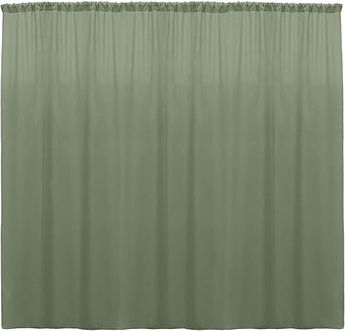 Miniatura 70 de New Creations Fabric & Foam Inc, 2 paneles de cortina de poliéster sin costuras de 5 pies de ancho, color negro, 2 paneles de 5 pies de ancho x 15