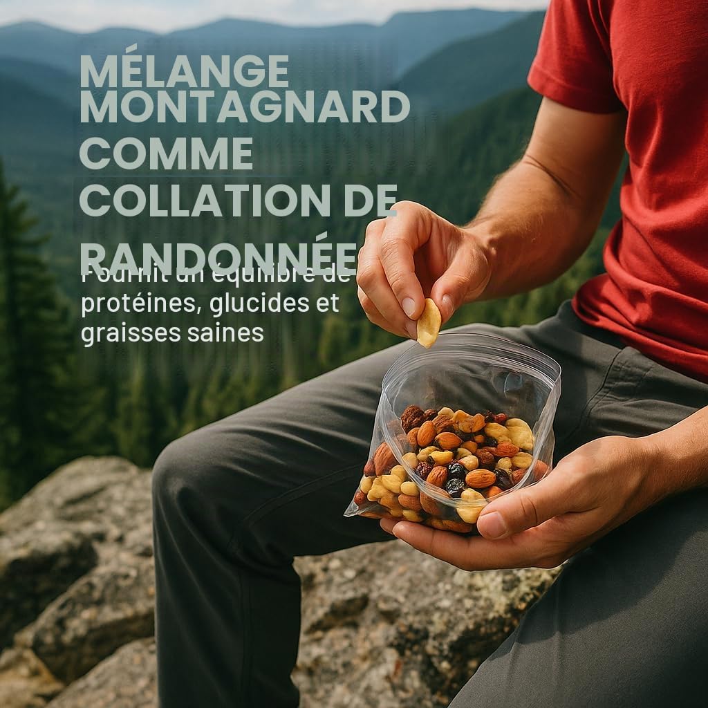 GiDeli Mélange de fruits pour étudiants de 5 kg avec cacahuètes, noix de cajou, noisettes, amandes, noix, raisins secs, myrtilles et chips de banane, sans additifs