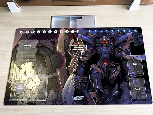 Miniatura 5 de Nuevo DTCG Duel Playmat Digimon Diaboromon Juego de Cartas Coleccionables TCG CCG Alfombrilla de Juego + Bolsa Gratis (ZD002-453-SM)