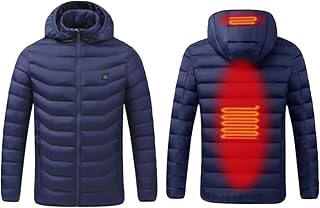 OBiQuzz Winter Jacket Men's Parka Long Lined with Hood Winter Warm Jacket with Zip Winter Coat Windproof Waterproof Winter Coat Outerwear Cotton Coat Hooded Coat Wind Jacket