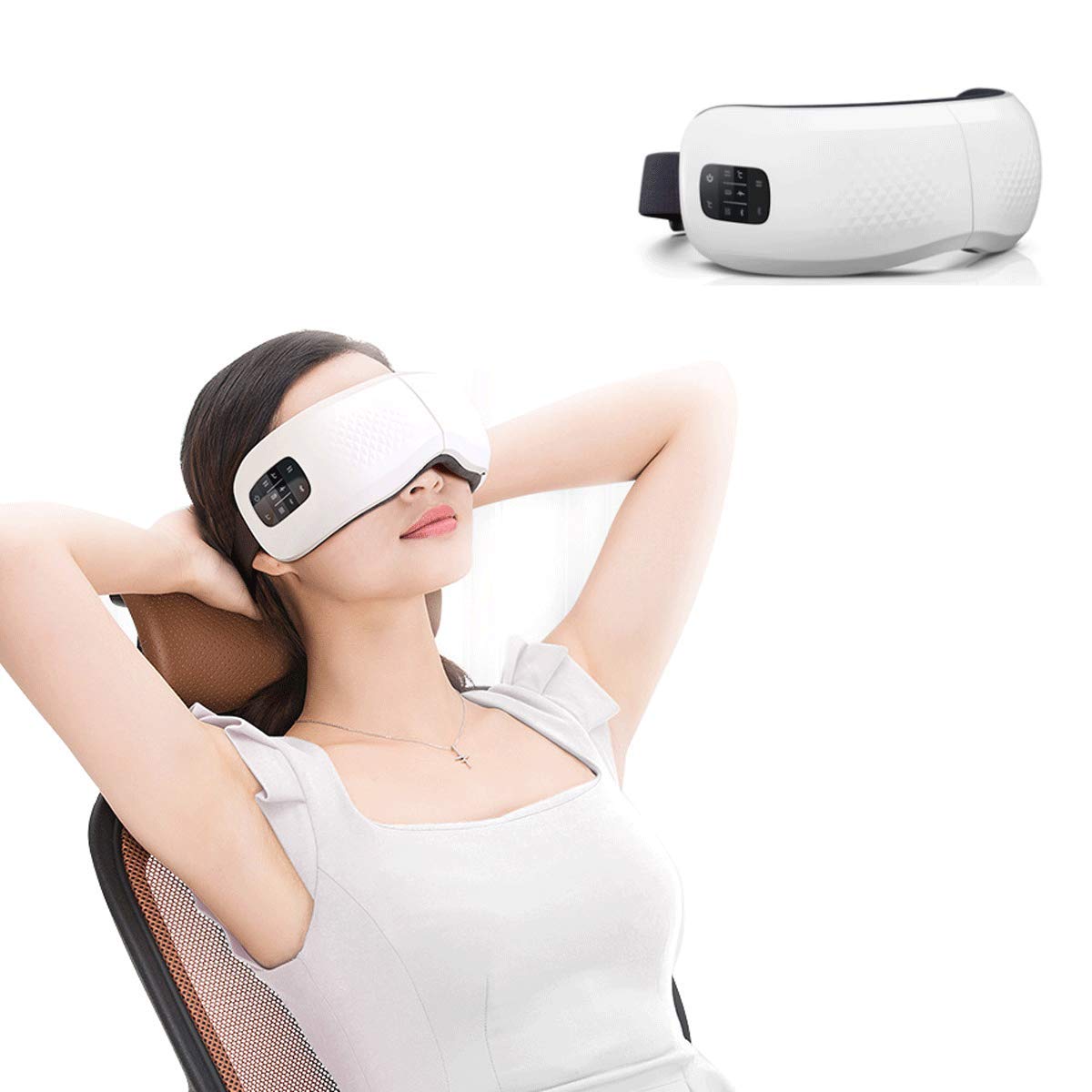 Masseur pour les yeux électrique et rechargeable sans fil avec pression de l'air