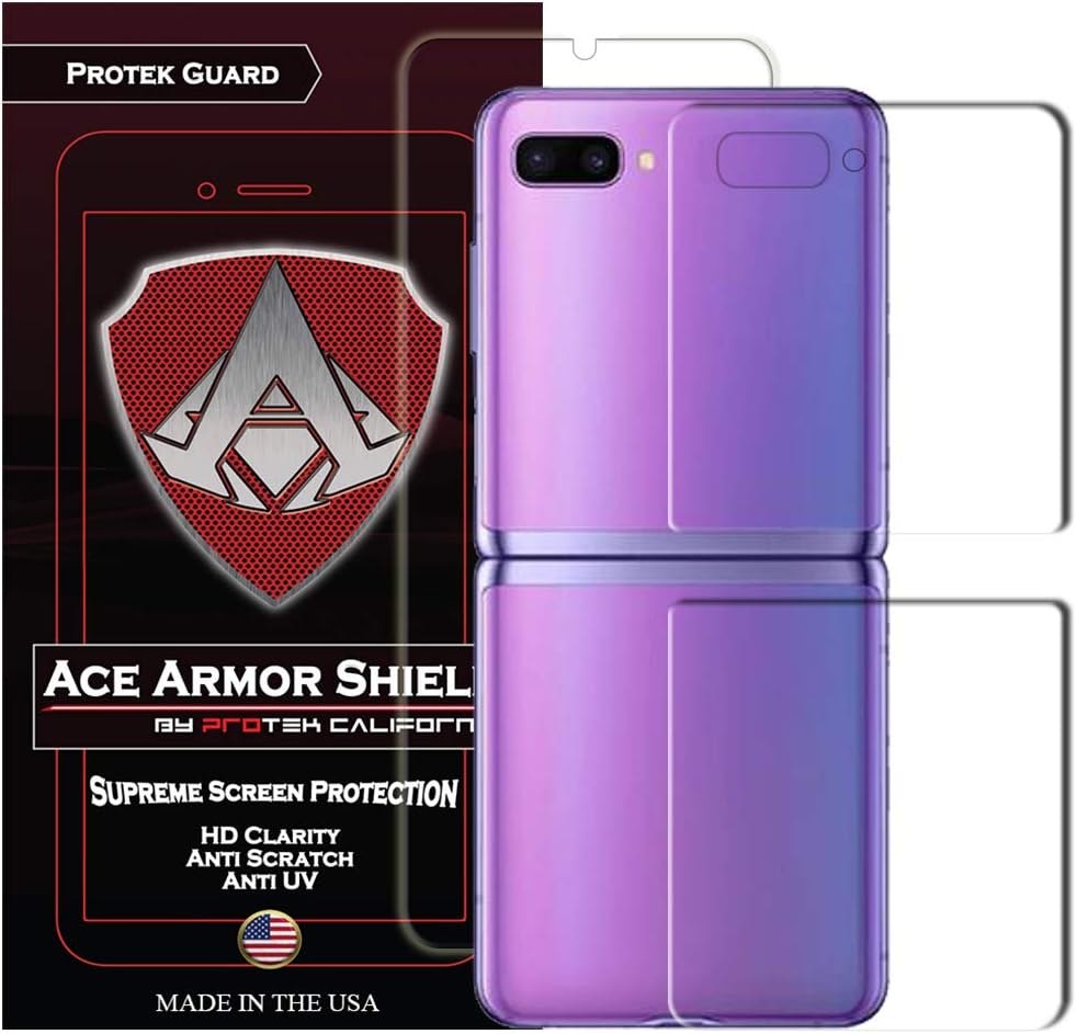 Ace Armor Shield Premium HD Surface Protector and Screen Protector Compatible with Samsung Galaxy Z Flip
