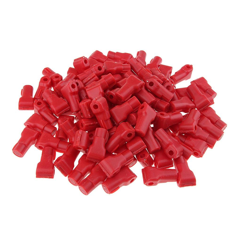 100x Shop Anti-Lost Hanging Display Hook Stop Lock for Store Anti-Theft Red 8mm-image-47
