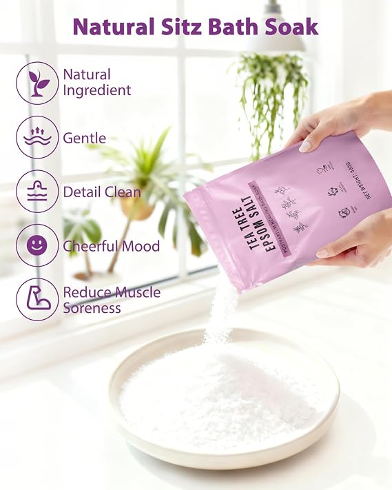 Peri Bottle & Sitz Bath Soak Set for Postpartum Care