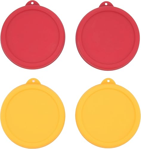 Miniatura 11 de Tapas redondas de silicona para almacenamiento de 4 tazas de repuesto para cuencos de vidrio Anchor Hocking y Pyrex 7201-PC (recipiente no incluido)