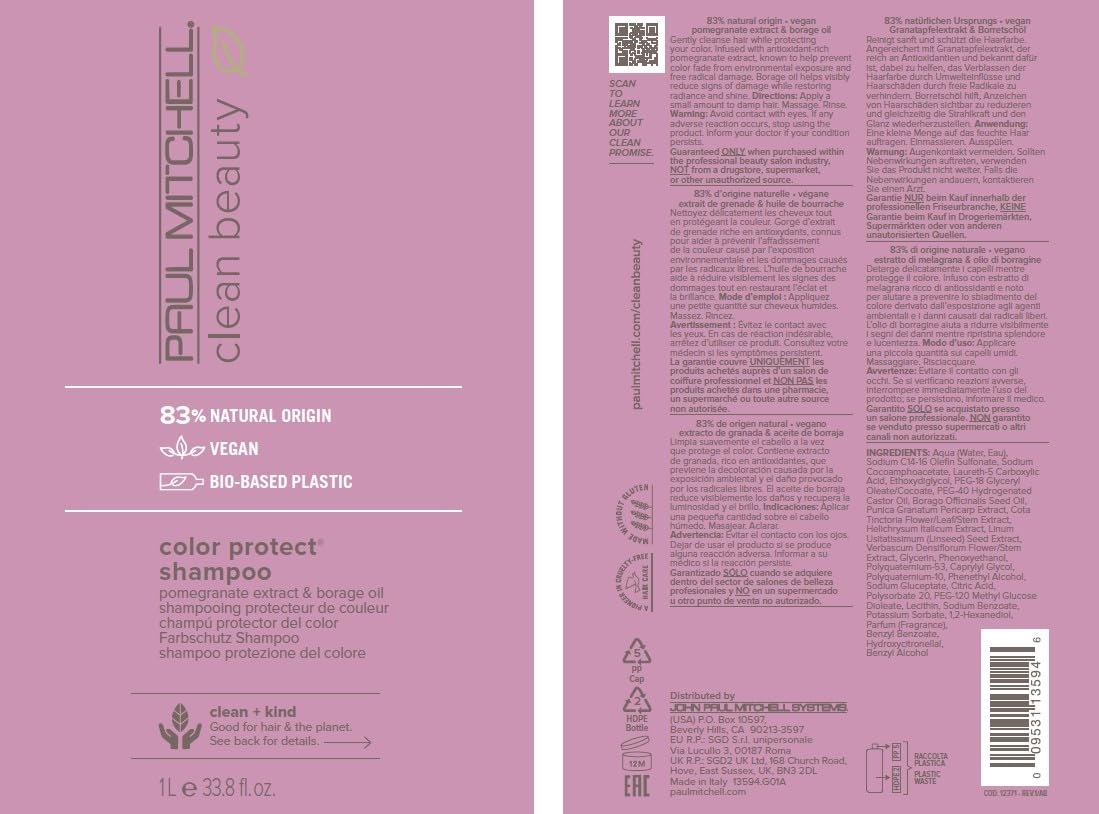 Clean Beauty Color Protect szampon 1000 ml