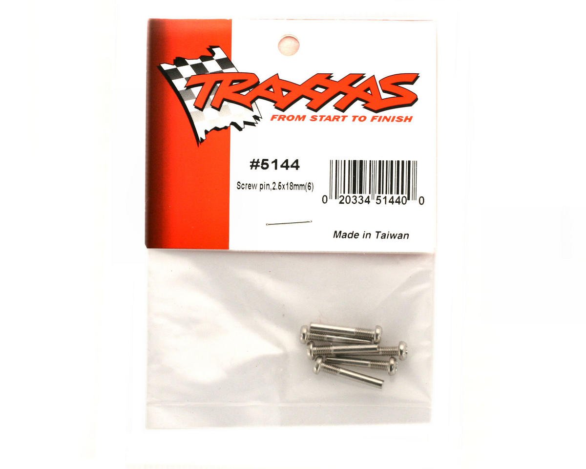 Traxxas 5145 – Lot De Broches à Vis 2,5 X 18 Mm (6 Pièces) – Pièces D'Origine Pour Voitures RC