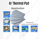 AR 12W-Thermal Pad 20x67x1mm. Excellent Heat Conduction, Ideal Gap Filler. Easy Installation (Pack of 2) gallery image