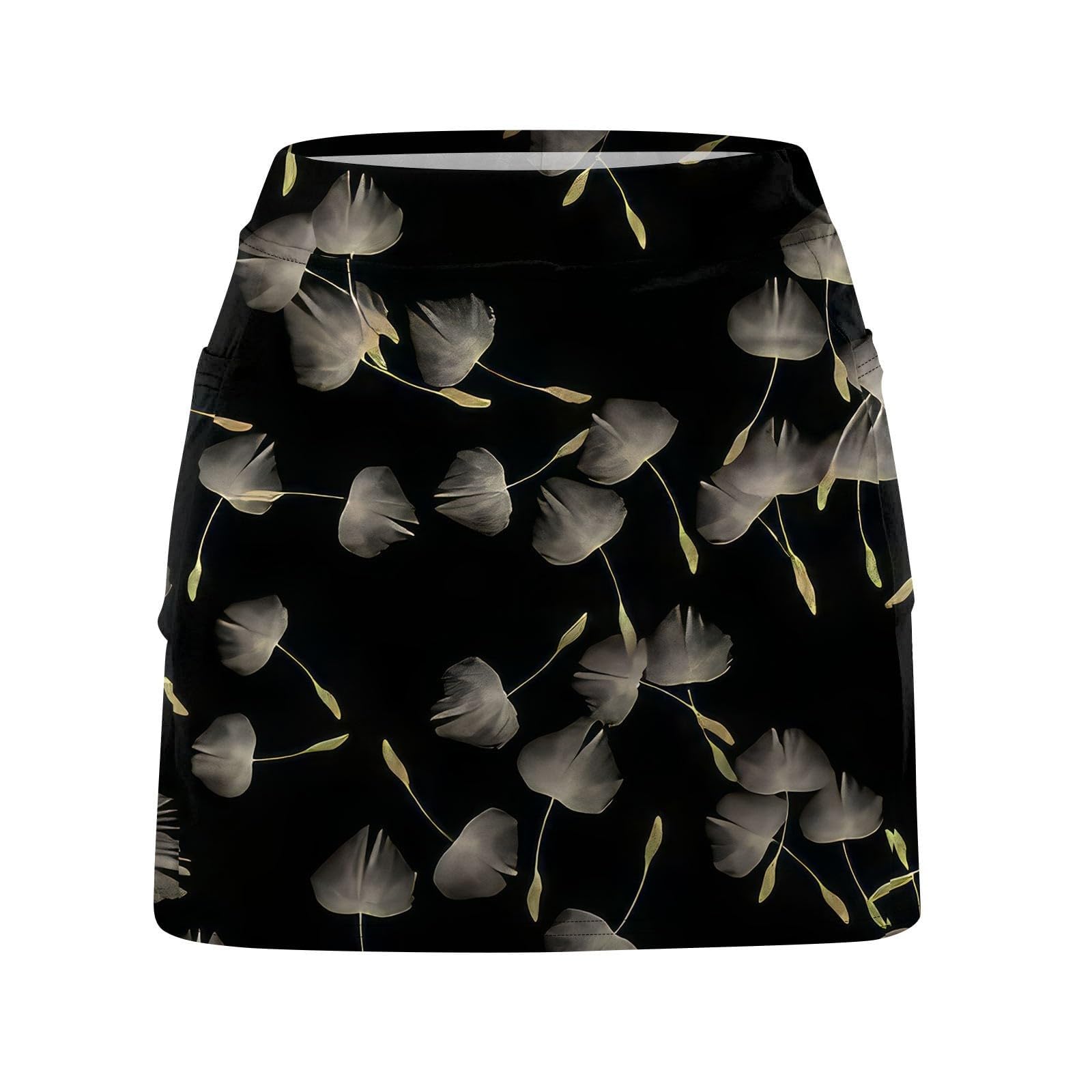 Tennisrock Damen Mit Hose Sport Tennis Rock 2 In 1 Rock Mit Hose Drunter Hohe Taille Sommer Röcke Golfröcke Sportrock Minirock Laufrock Skorts Für Laufen Fitness Workout Running