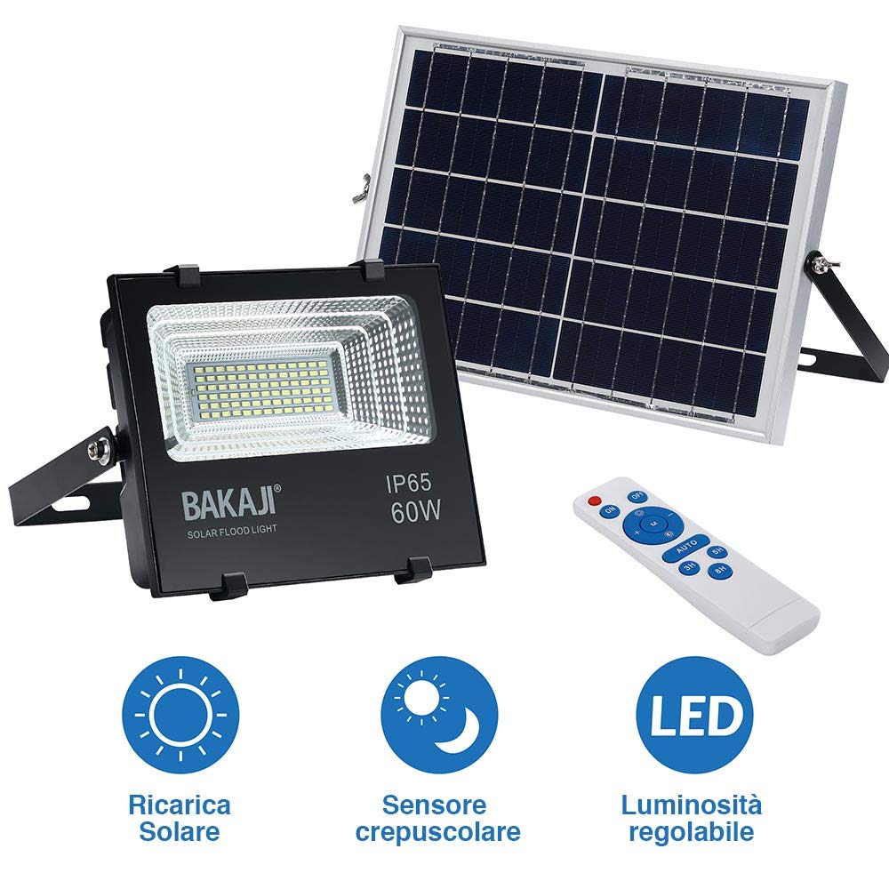 Fari LED Solari Esterni Da 600W - Kit Da 3 Con Telecomando - Impermeabili IP67 - Foto 13