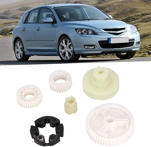 Miniatura 6 de Motor Gear 6 piezas de engranaje motor de ventana de coche Duty 5 2006-2010 para Mazda 3 Sport 2009 3 2008-2009