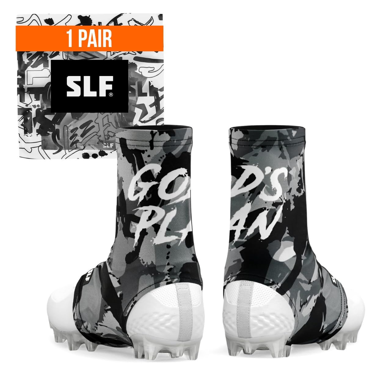 SLEEFS Football Spats/Cleat Covers for Secure Laces, Fits Any Cleats