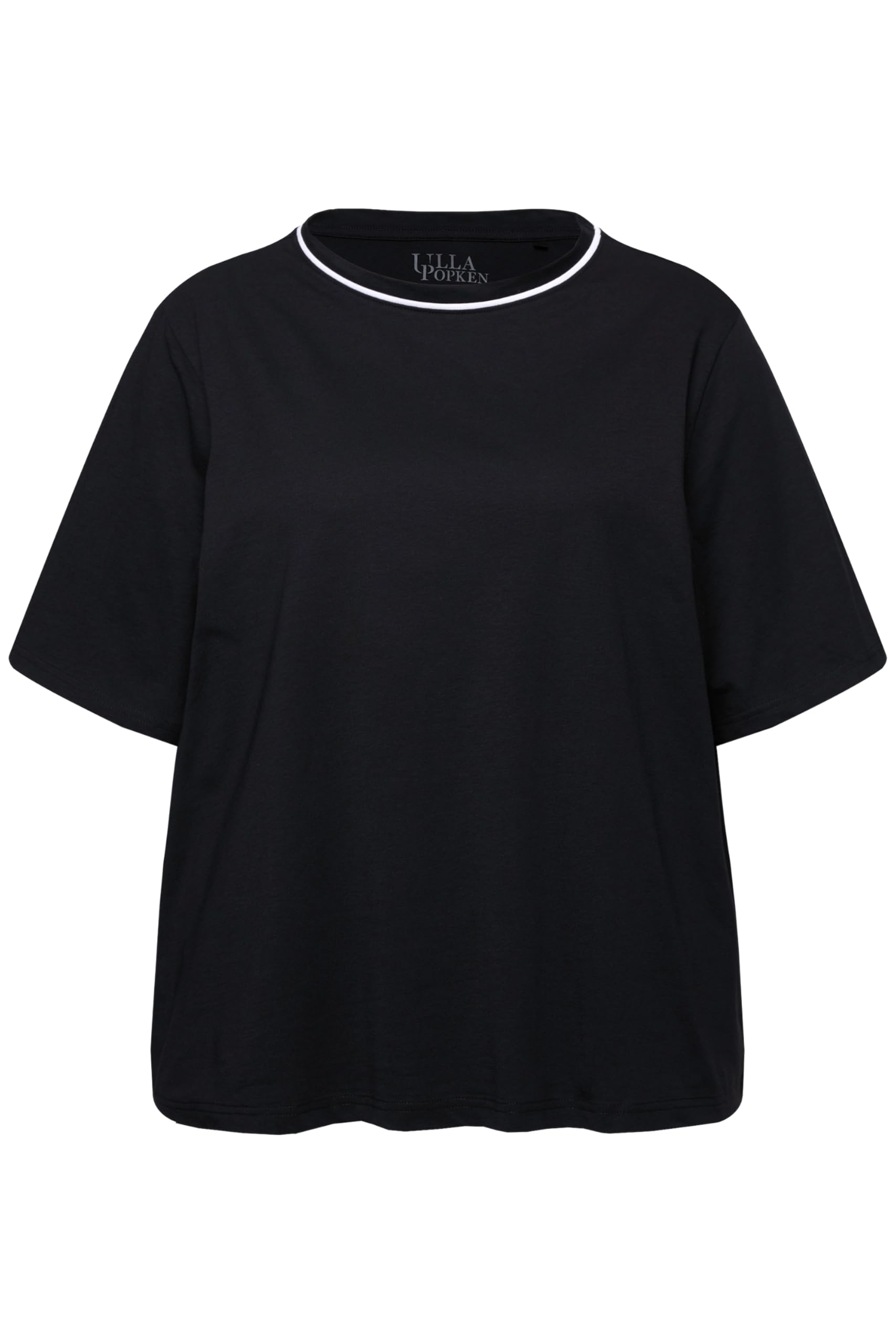 Ulla Popken Camisetas de Pijama, 2 Unidades, Lunares/Lisa, Media Manga 833661