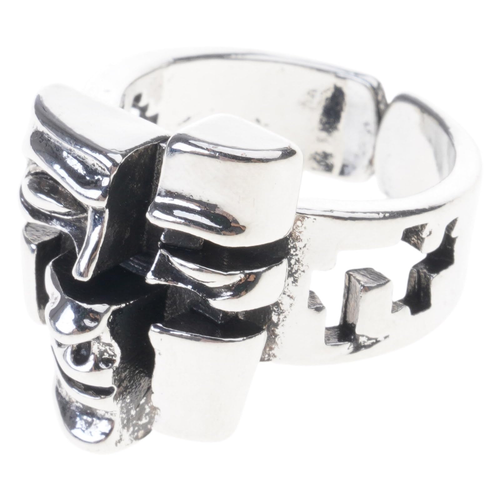 Maxtonser Vintage Personality Split Rings Unique Designs Alloy Rings for Artistic Expression and Fashion Enthusiasts