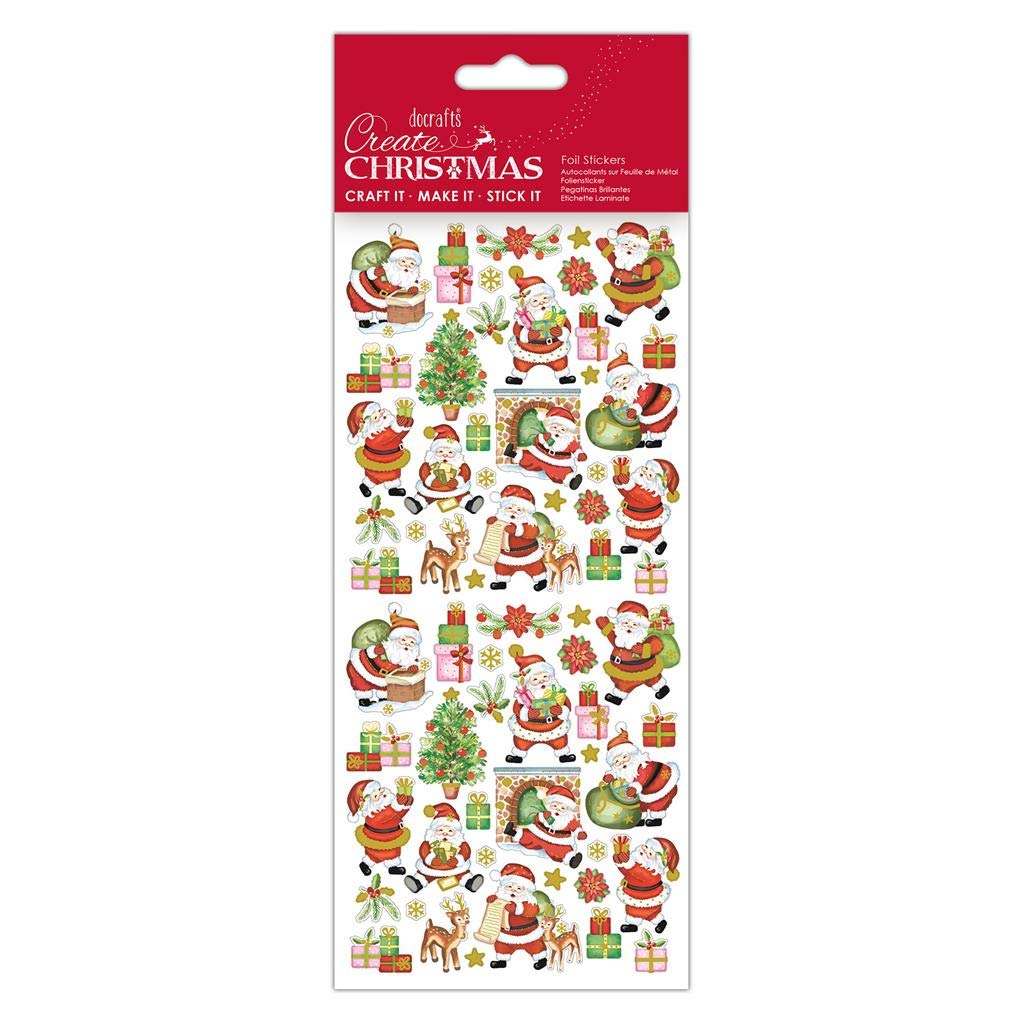 Docrafts Create Christmas Stickers, Craft Embellishments, Card Making, Crafting Supplies
