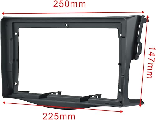 Miniatura 3 de Kit de montaje de montaje de 9 pulgadas con marco de tablero estéreo para coche, con arnés de alimentación, cable compatible con Toyota RAV4 2006 07
