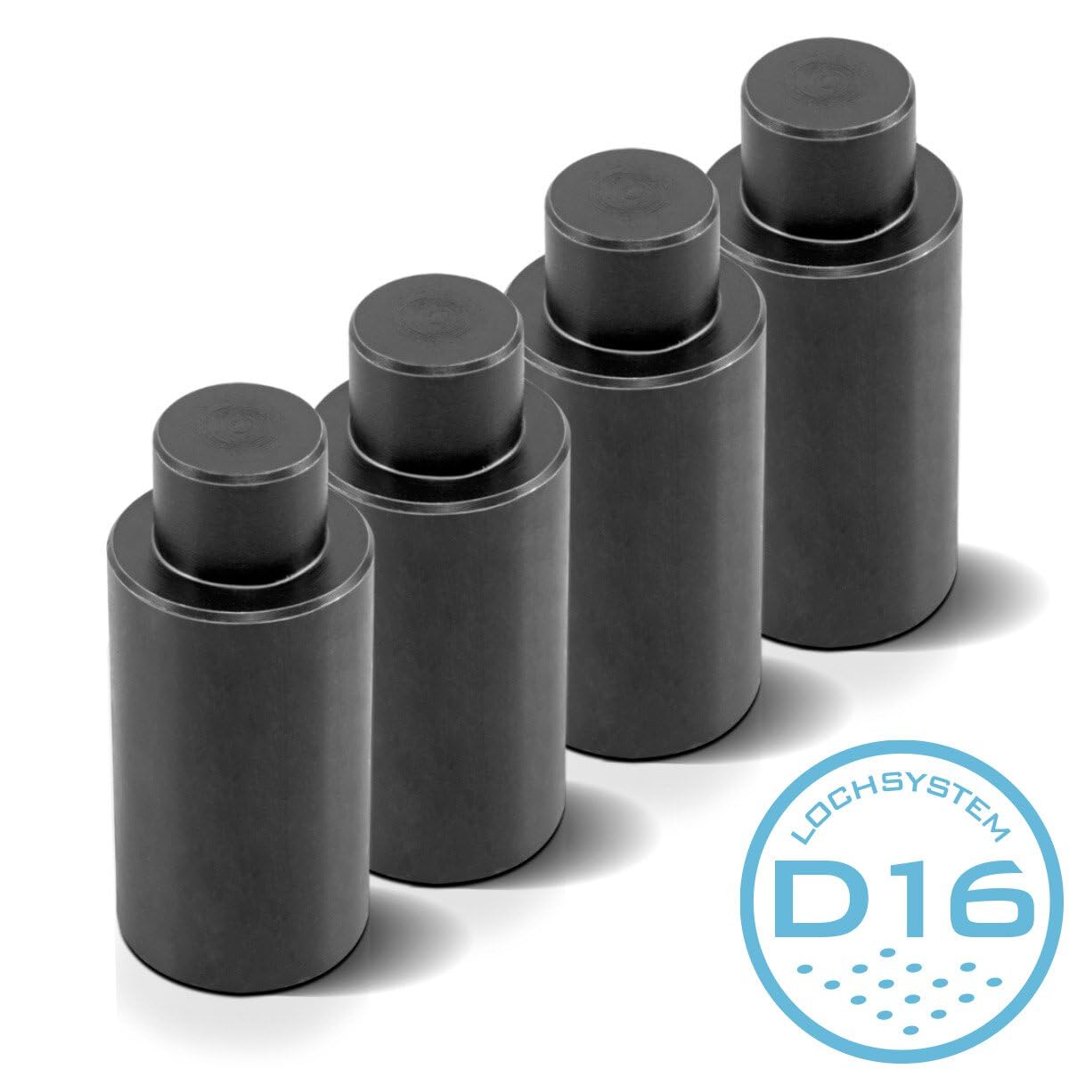 Spannbolzen Set 4 STK. - 25mm Für Schweißtische, Metall, 30mm Gesamtlänge