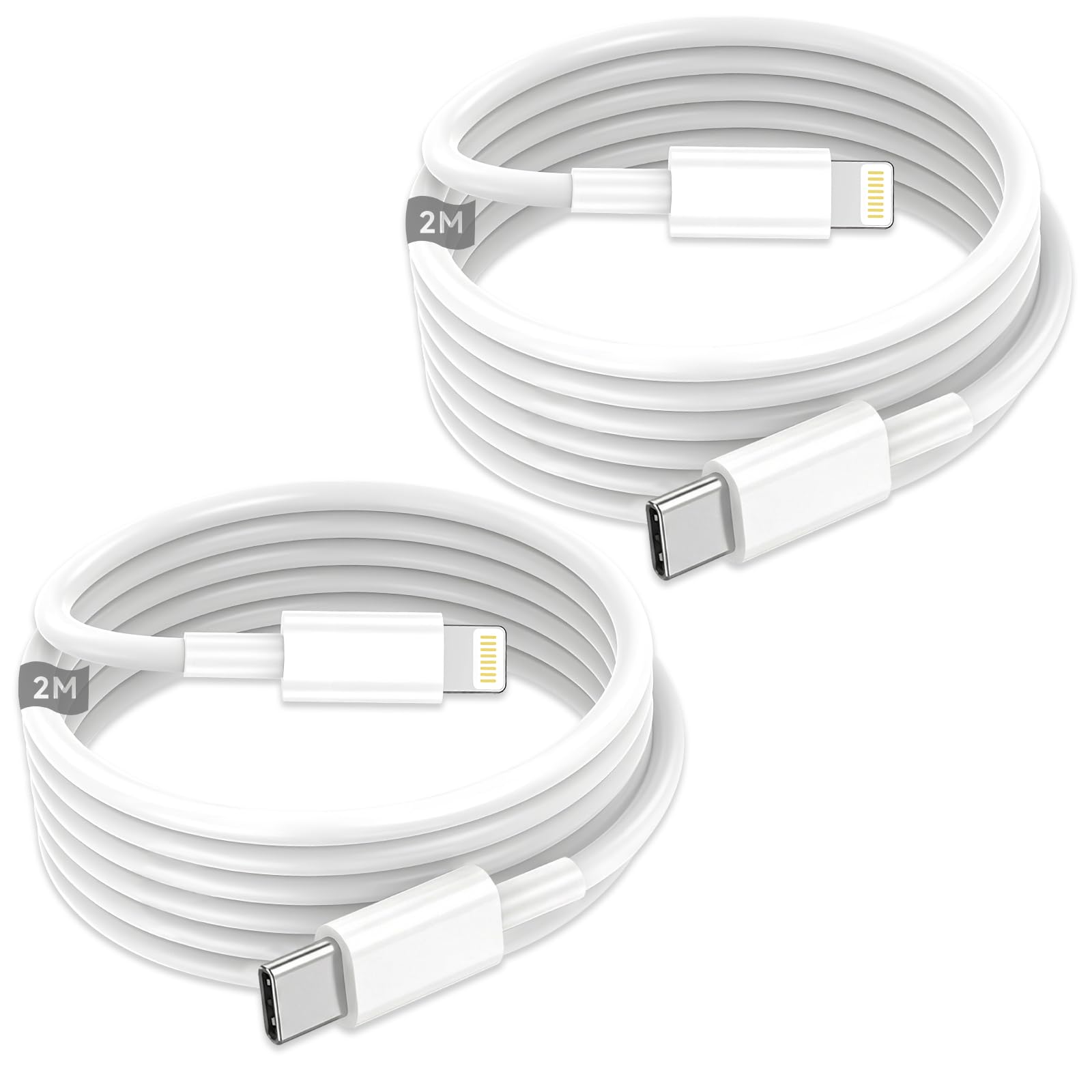 Amazon.co.jp: iphone 充電ケーブル [2026 MFi認証] 2M 2本 タイプc