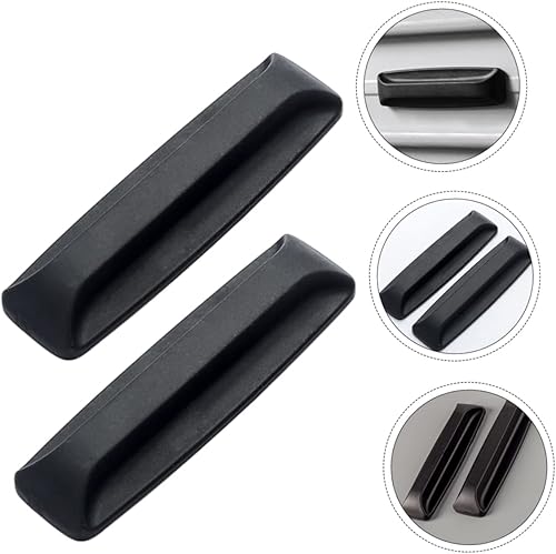 Miniatura 3 de DOITOOL 2 pares de manijas adhesivas para cómodas, manijas de cajón, manijas adhesivas para cajón, tiradores de gabinete negros para gabinetes,