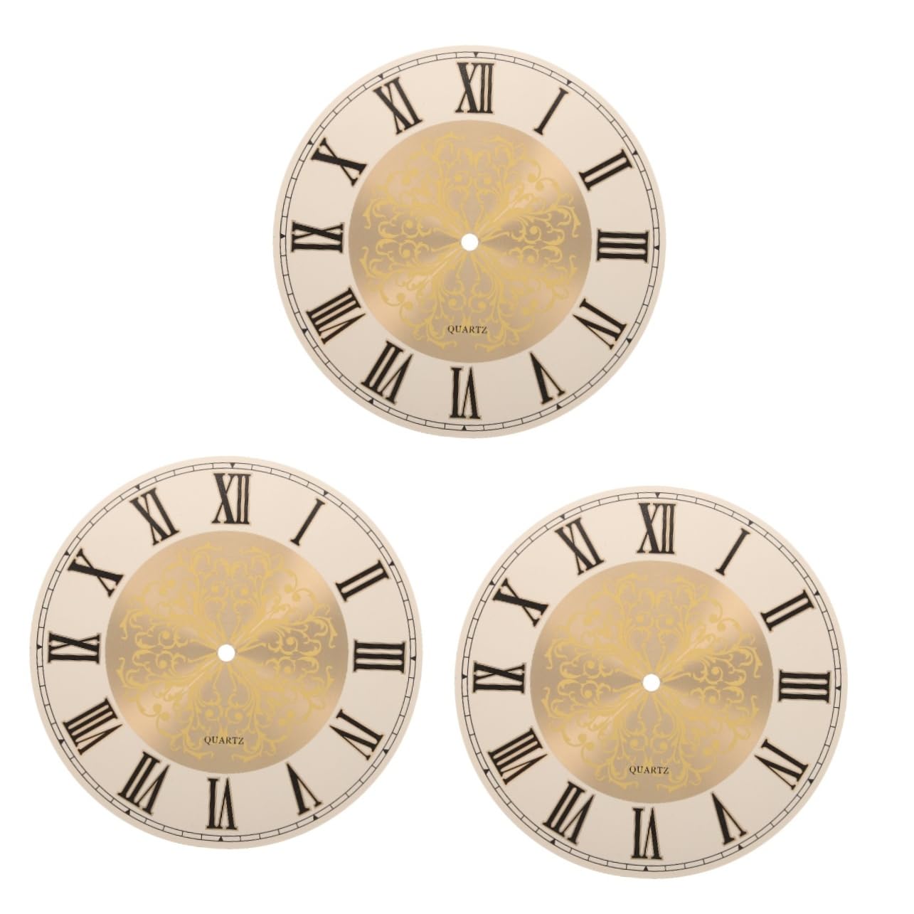 Ciieeo 3Pcs Quadrante Di Orologio Europeo Ferro Quadrante Piatto Fai Da Te Rotondo Di Orologio Di Ricambio Fai Da Te Di Bordo