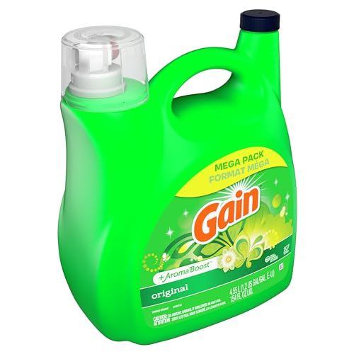 Gain Liquid Laundry Detergent, Original Scent | 107 Loads | 154 oz | HE Compatible | Pack of 2 - image 8