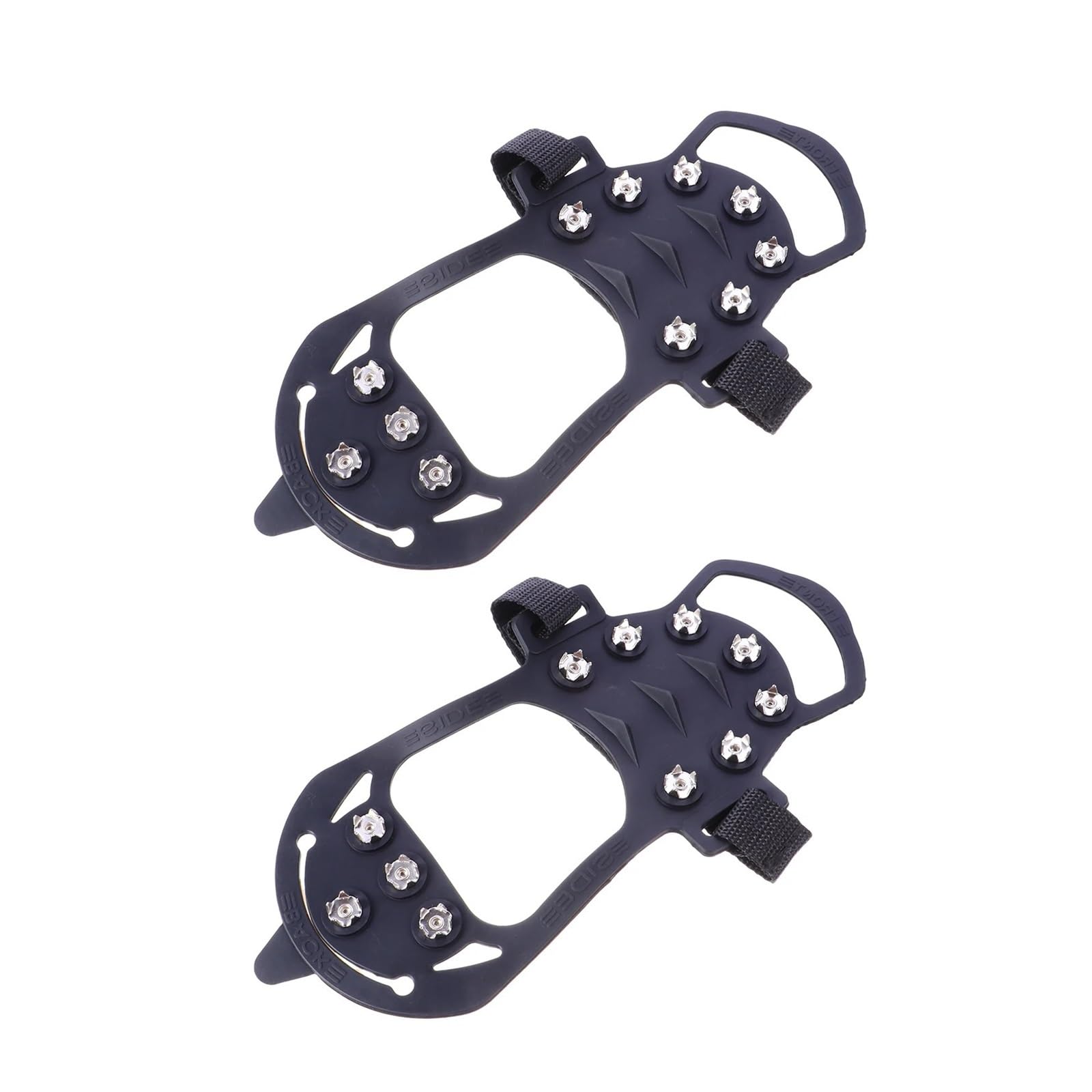 Steigeisen 2Pcs Antislip Ice Cleats Shoe Grips for Boots Sports Outdoor Winter Crampons Lightweight Nonslip Tools für Wanderschuhe