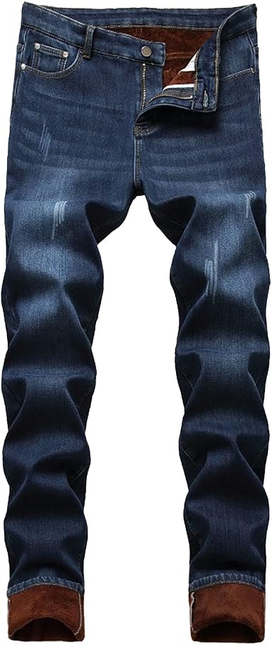 Jeans clásicos para hombre, holgados, desgastados, entallados, de ajuste  regular, a la moda : Ropa, Zapatos y Joyería - Amazon.com