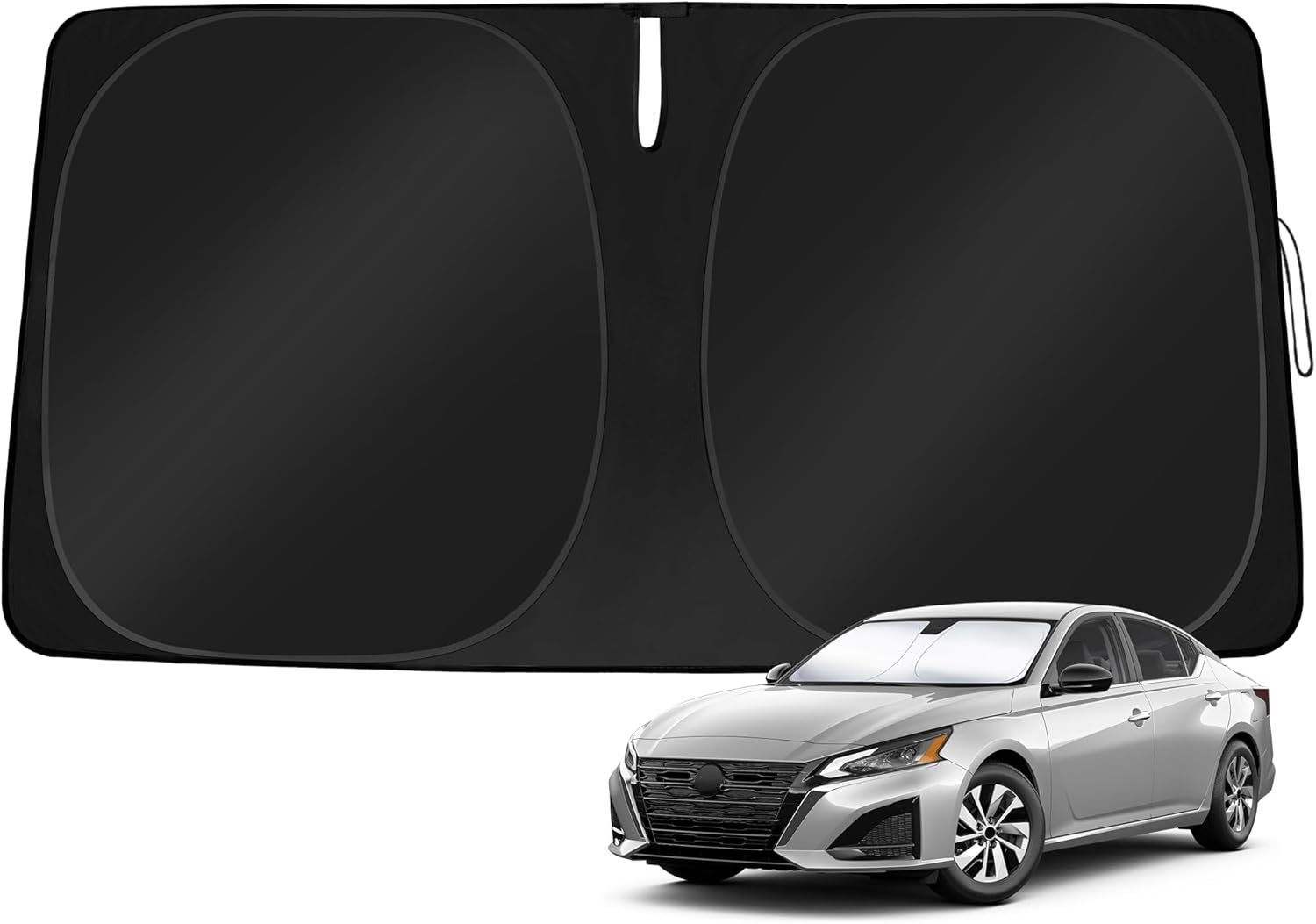 Windshield Sun Shade Custom Fit Nissan Altima 2019-2026 Foldable Sunshade Double Layer Windshield Cover Window Shade Sun Protector Sun Visor Accessories