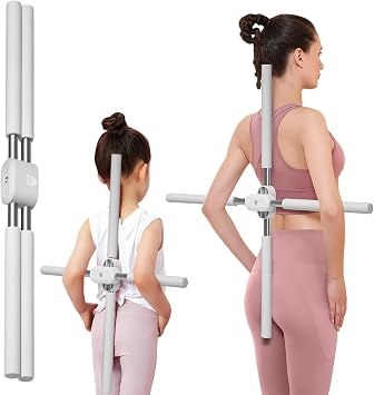 Yoga Stick, Back Cross Orthosis for Adult And Child, Foam Stainless Steel Material, Improving Hunchback and Chest Back Support, Hump Corrector Posture Corrector Stick Stretching rod23.6-35.4in