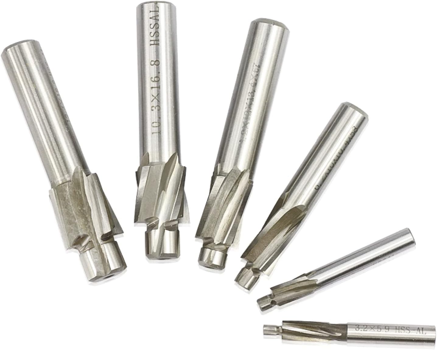 Drill Bit HAMPTON 4 Flute Counterbore End Mill M3-M16 Pilot Slotting Tool Milling Cutter Countersink End Mills Pilot Hole HSS Cutter,M14.4x24x12x90