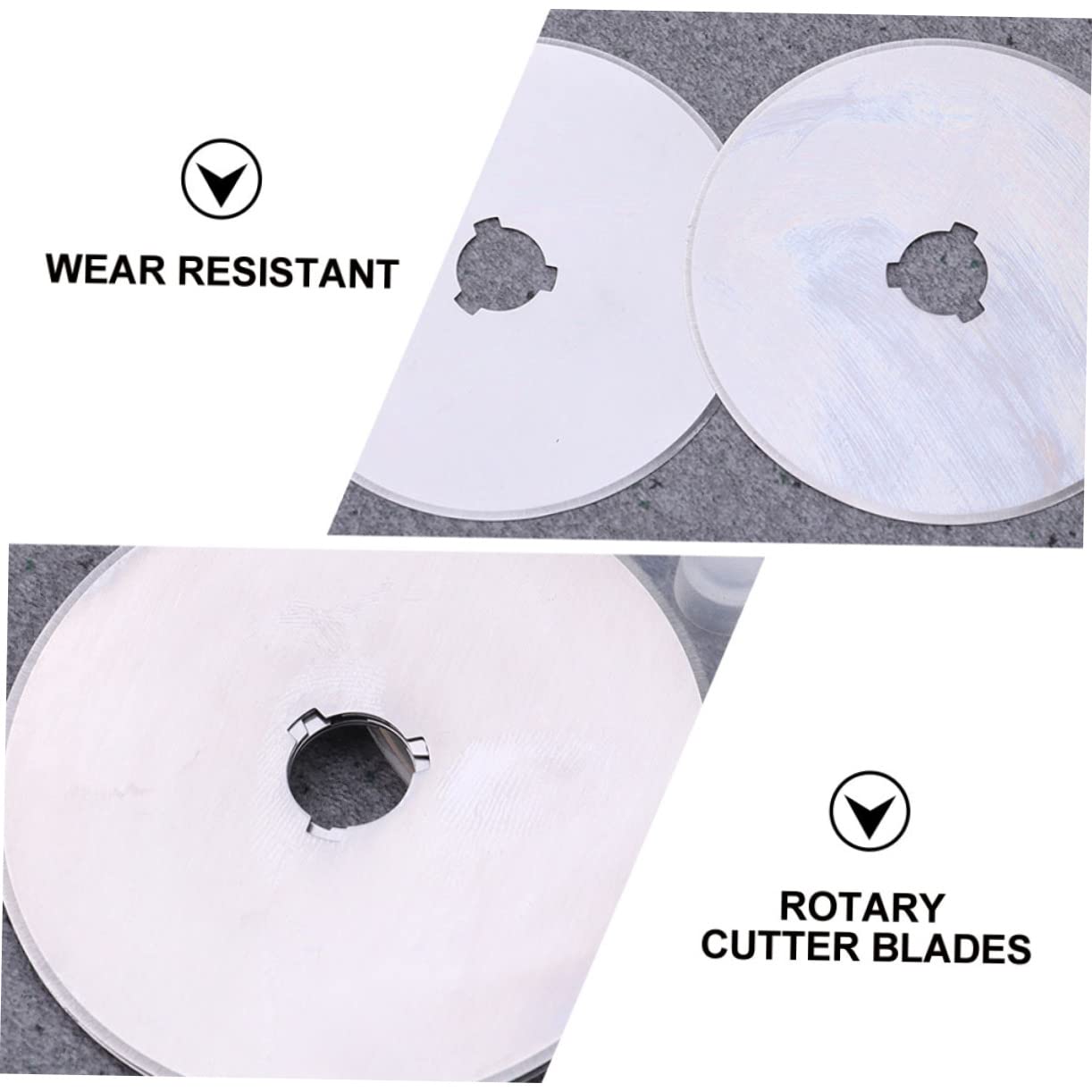 Cuchillas de Repuesto Circulares de 60mm para Cortador Rotatorio, 10 Piezas