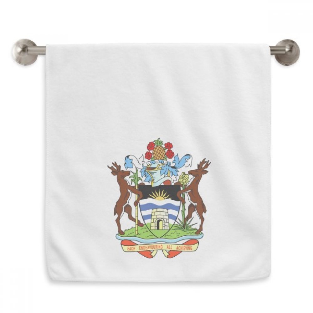 Serviette Antigua-et-Barbuda 13x29 pouces brodée pour visage