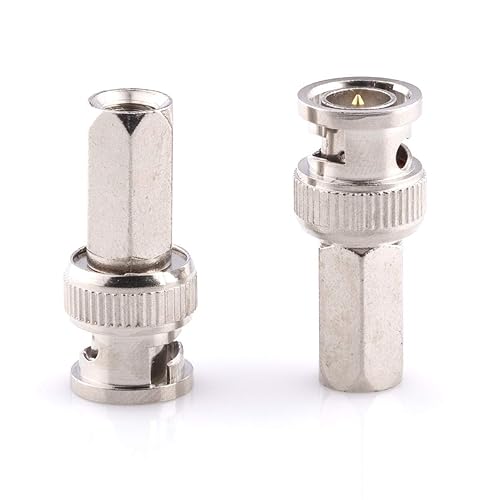 Miniatura 2 de THE CIMPLE CO RG6 - Conector de cable coaxial, atornillado (giro) - SDI, HD-SDI, CCTV, seguridad, tarjeta de video, cámara, sin soldadura - RG6 -