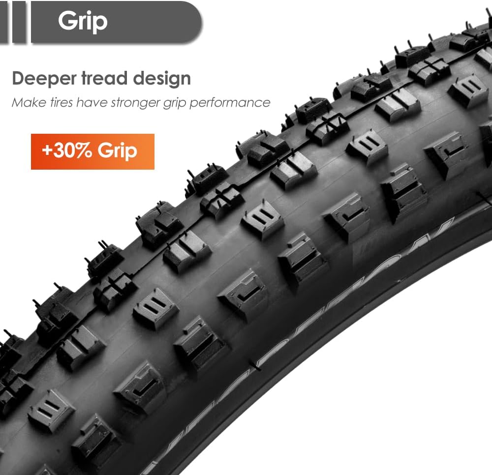 26/27.5/29x2.25 inch Bike Tires Pair Mountain Bike Tires 60 TPI Bicycle Tires Kevlar Foldable Tires Pack of 2