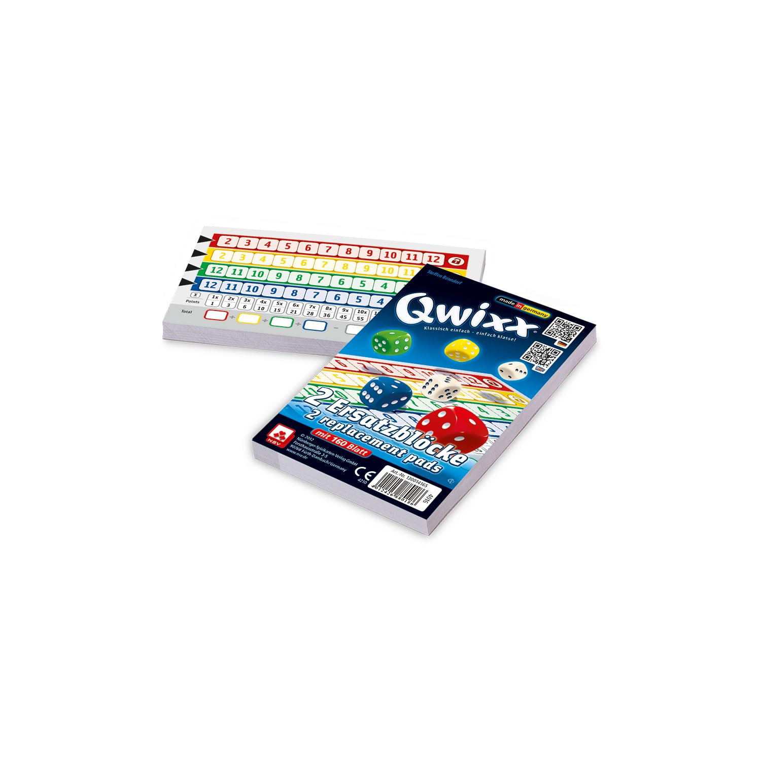 NSV - 4016 - QWIXX - Blocchi sostitutivi - Gioco dei Dadi