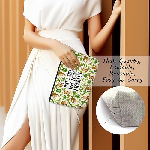 Miniatura 9 de Funny A Girl Loves Animals Pickles - Bolsa de maquillaje para cosméticos, bolsa de viaje para fiestas de animales, artículos de decoración para