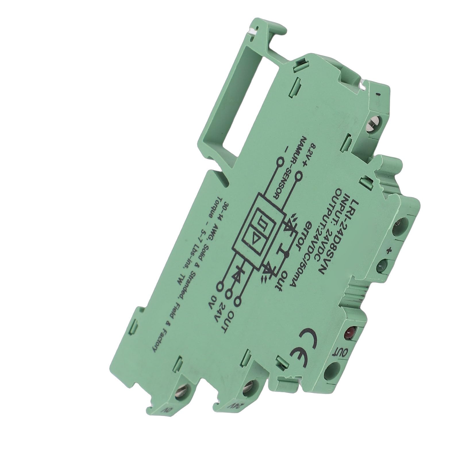 Módulo de relé de Estado Sólido, Bloque de Terminales Ultrafino, | Contactos de Aleación AgCdO, Conmutación de 50mA a 1kHz, Indicador LED de Fallo, Compatible con Sensor NAMUR, Ancho de 6.2