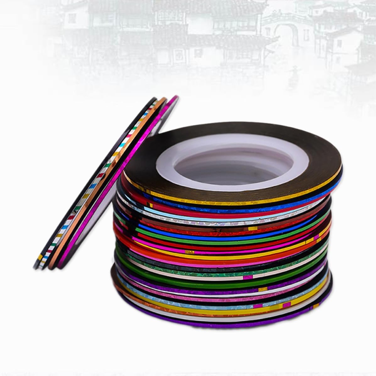 42pcs 42pcs Nail Art Striping Tape Line Sticker PVC Self Adhesive