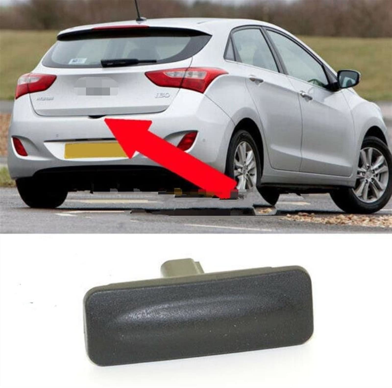 Ahvqevn Maniglia Portellone Posteriore Per Hyundai Elantra GT 2013-2017 - Nero, 81260-A5000 - Foto 10