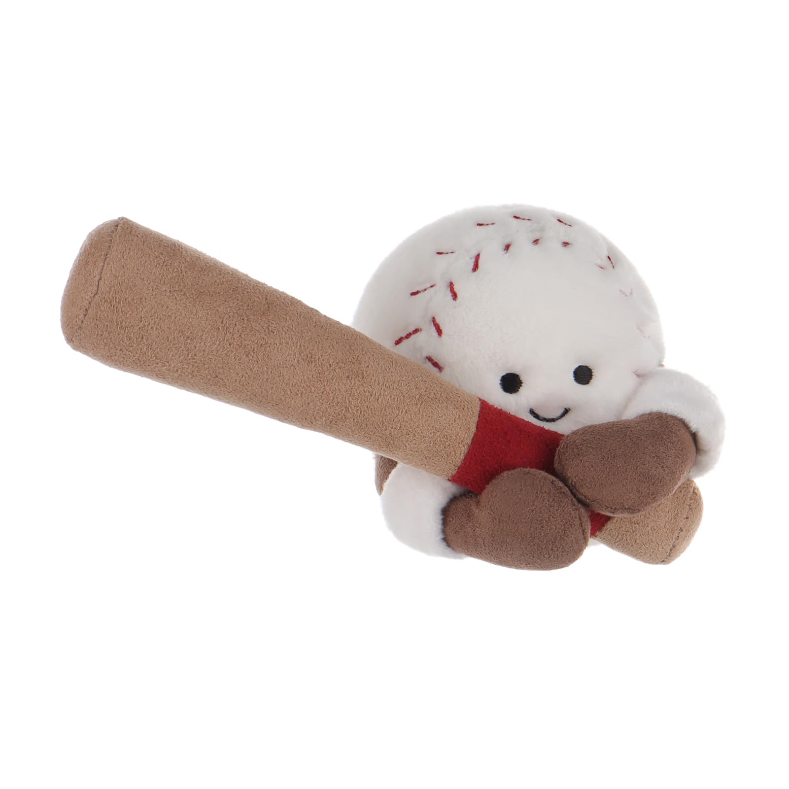 Apricot Lamb Happy Baseball Plushies Stuffed Animals for Kids Soft Cute Plush Toys for Baby Girl and Boy Fluffy White Happy Baseball - Image 3