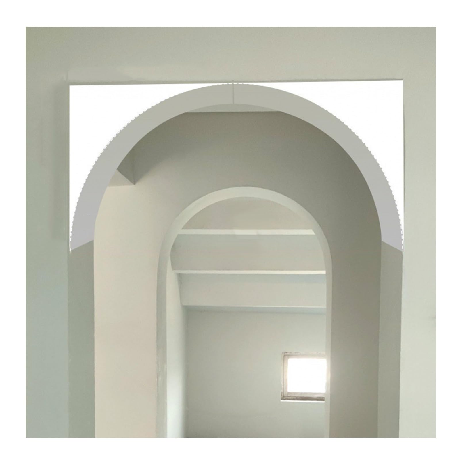 Kit arche de porte mousse demi-cercle 2 pièces pour couloir arrondi