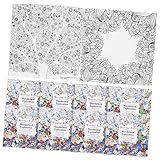 COHEALI 8 Malbuch Buntstiftbuch Doodle-Buch Graffiti-Zeichenbuch Taschen-Buntstiftmalerei Buch wasser zeichnen Wasserstift Malbücher für Kleinkinder Zeichenspielzeug Graffiti-Buch Papier