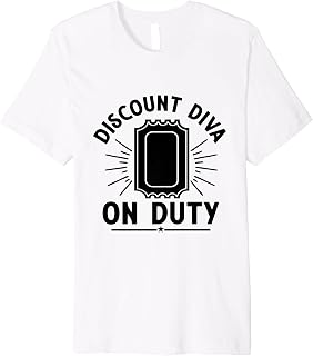 Discount Diva On Duty Ticket Coupon Coupons Shopping Premium T-Shirt