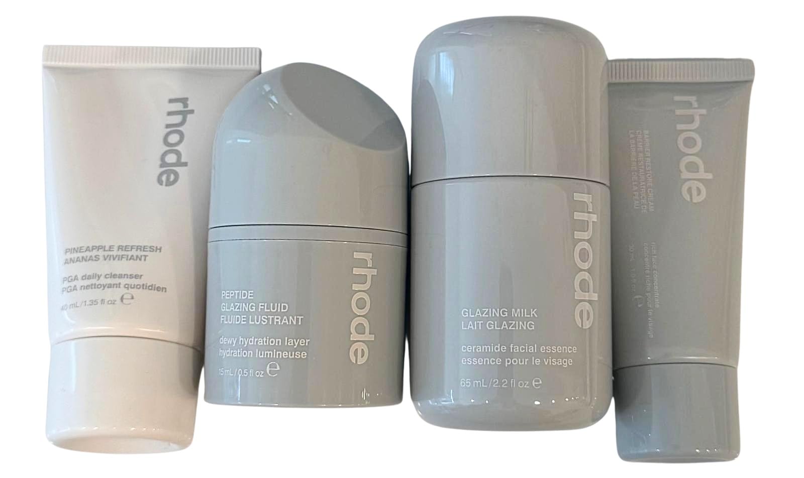 rhode ミスト&ミルク&クリームセット Amazon.com: Rhode mini skincare kit – 4-piece travel-size set with
