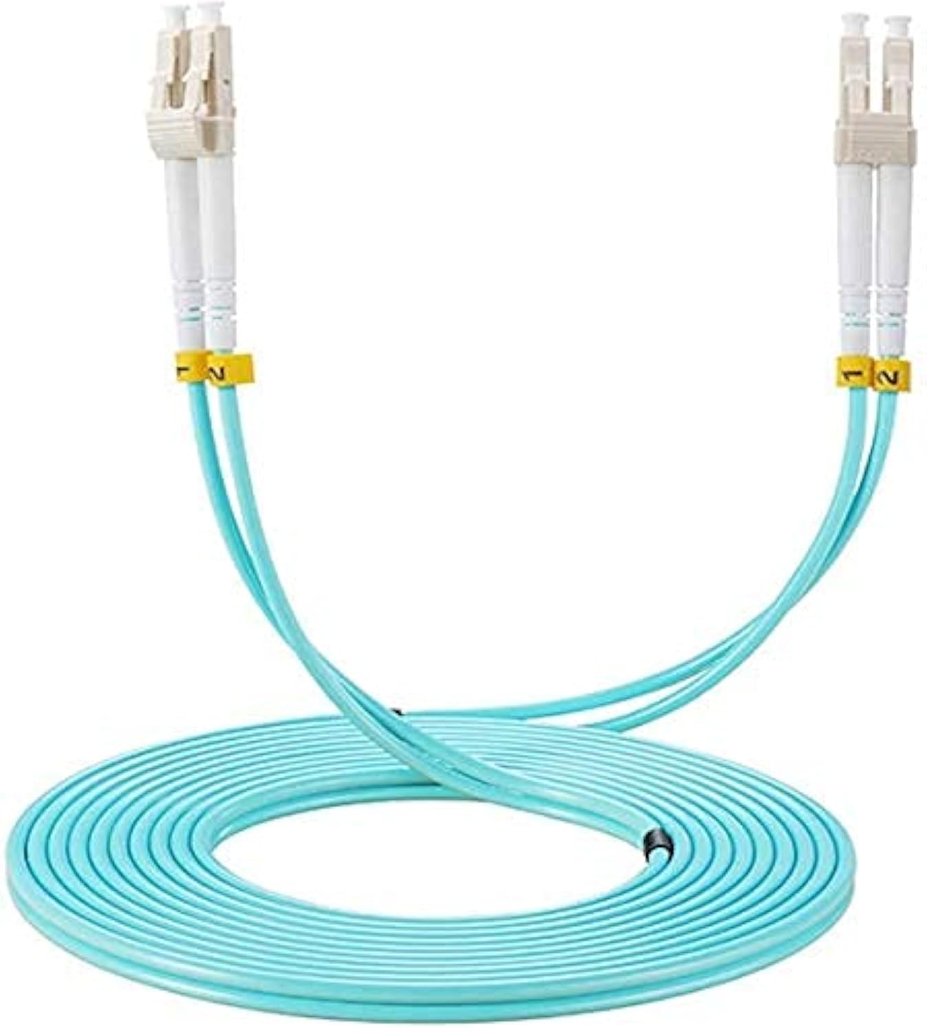 Elfcam Fiber Optic Cable LC-OM3-Duplex LC/UPC to LC/UPC OM3 Multimode Duplex 50/125um LSZH