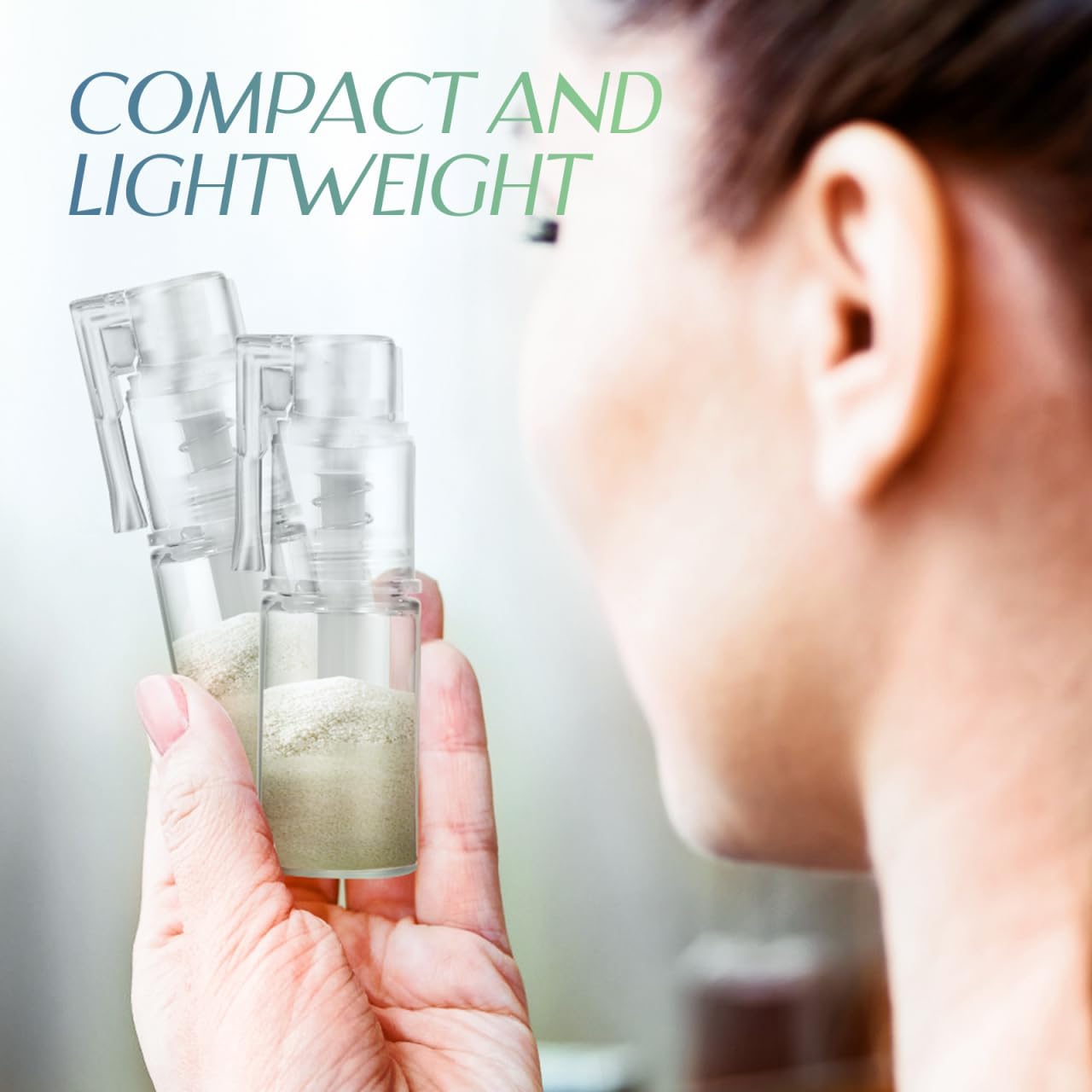 5Pcs Refillable Powder Spray Bottles for Hair Fiber and Cosmetics Precision Applicator with Long Nozzle Versatile Empty Containers for Easy Powder Dispensing