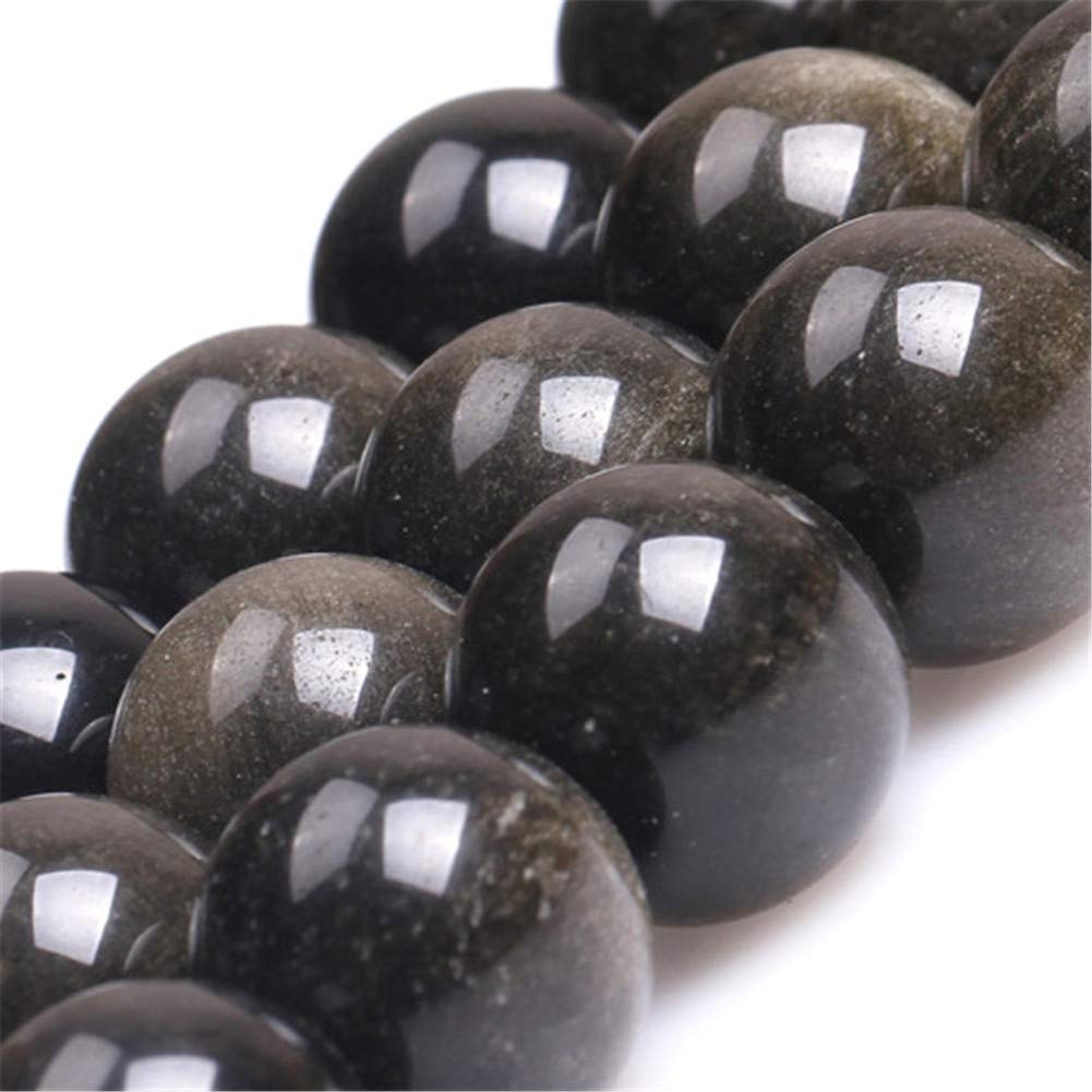 Perles en obsidienne dorée naturelle - Perles pierres naturelles | Zen